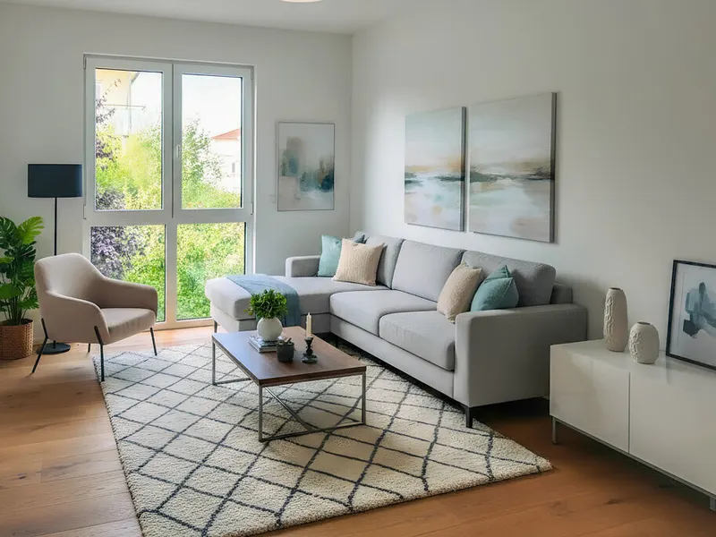 Sofort bezugsfreier Neubau: 3-Zimmer-Wohnung mit Balkon