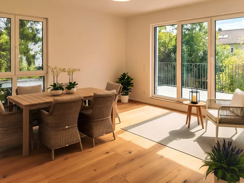 Sofort bezugsfreier Neubau: 3-Zimmer-Wohnung mit XXL-Balkon