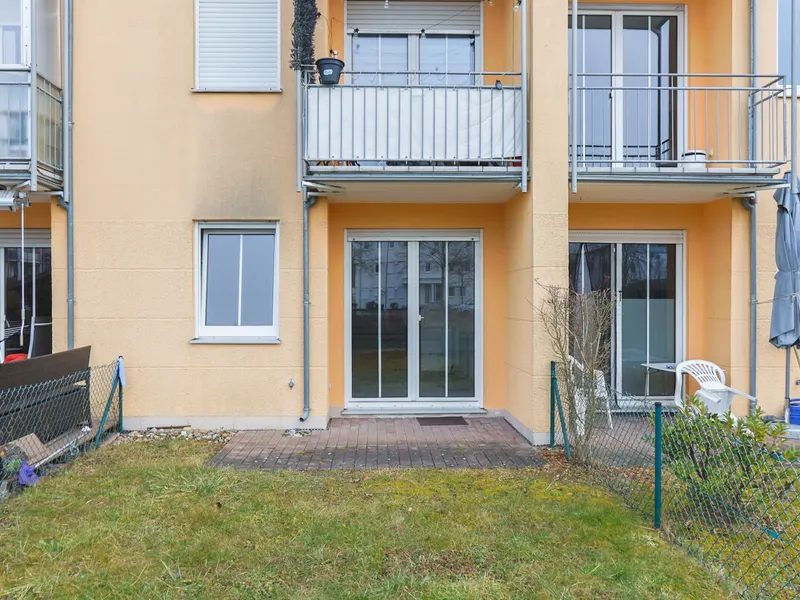 Ruhige 1-Zimmer-Wohnung mit privatem Gartenanteil