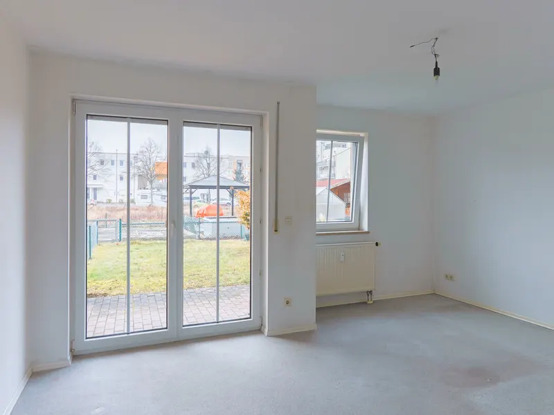 Ruhige 1-Zimmer-Wohnung mit privatem Gartenanteil