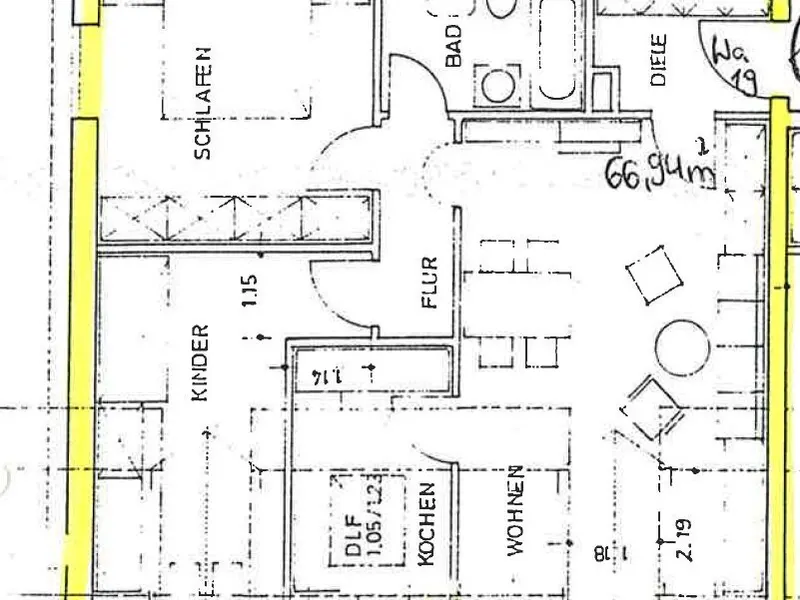 Tolle 3-Zimmer-Wohnung mit Balkon nahe Klinikum