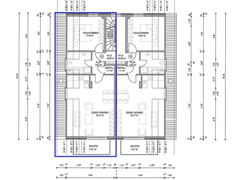 Hochwertige 2-Zimmer-Dachgeschosswohnung in Ingolstadt Nord-Ost