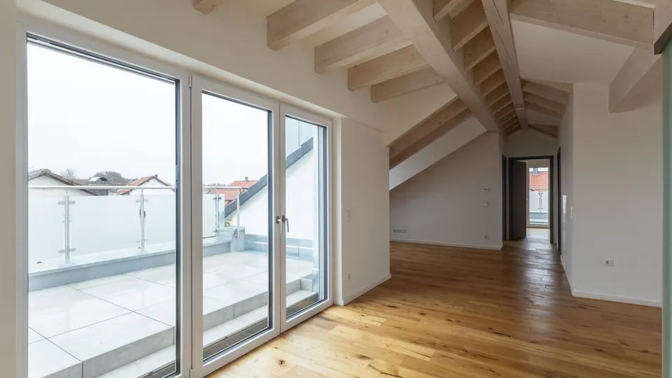 Gemütliche Neubau-Dachgeschosswohnung mit Dachterrasse in ruhiger Lage von Gaimersheim!