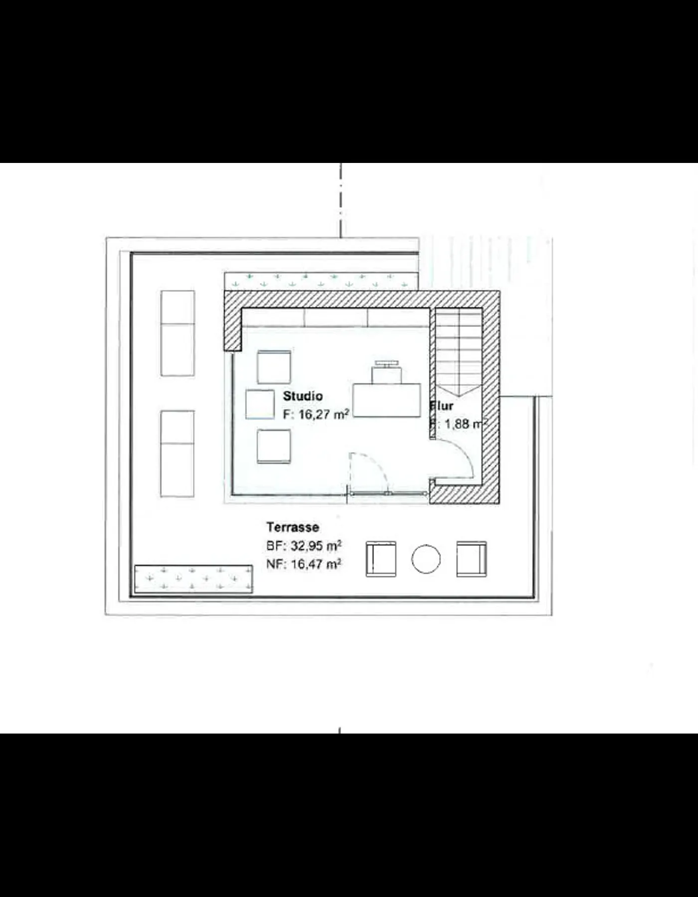 mögliche Bebauung Grundriss Dachgeschoss