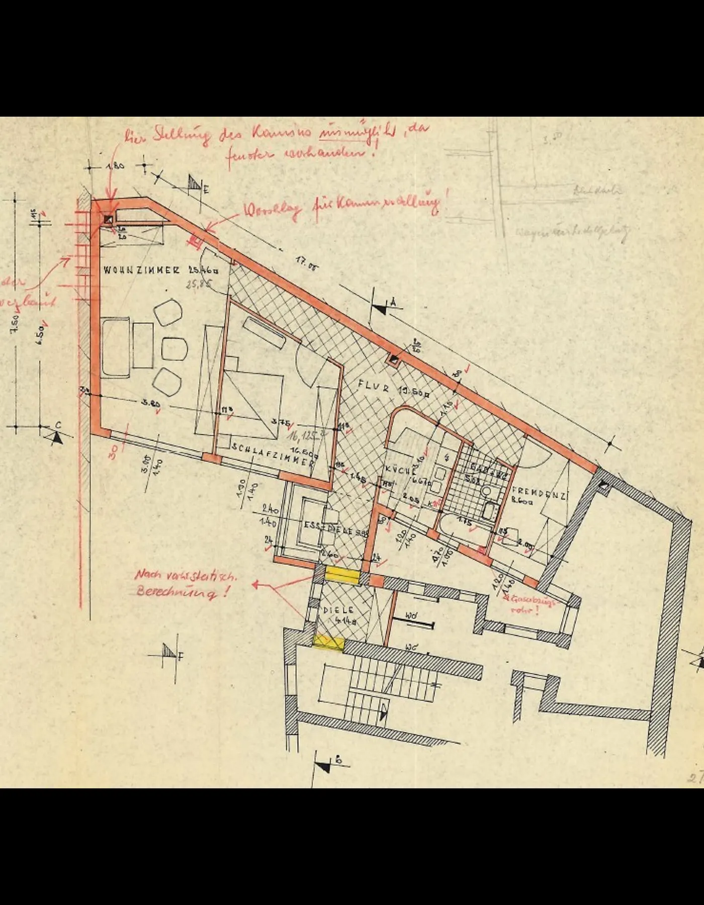 Grundriss 1. OG über Garage