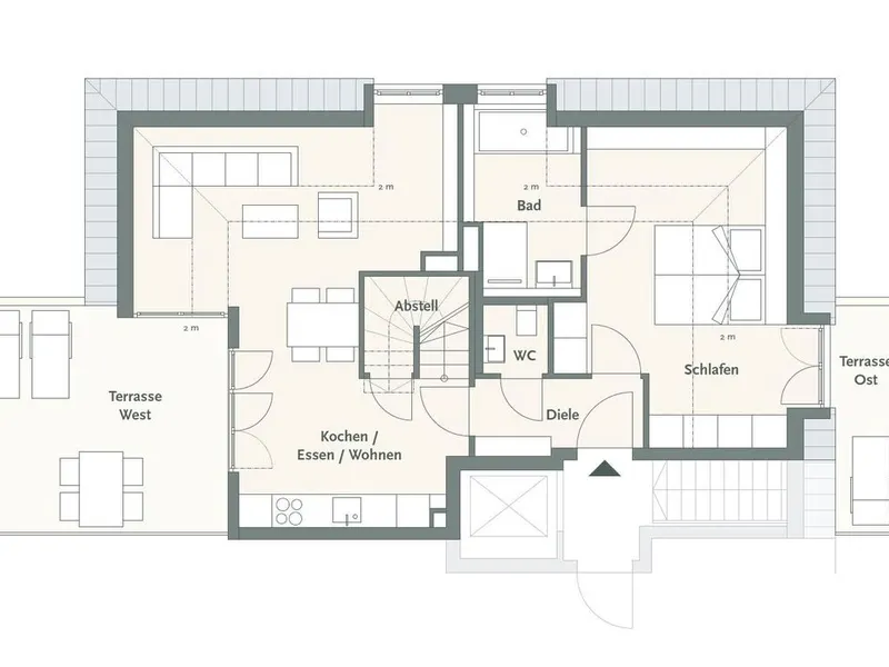 Exklusive Wohnung über zwei Etagen