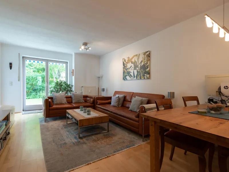 Attraktive 3-Zimmer-Erdgeschosswohnung mit Garten